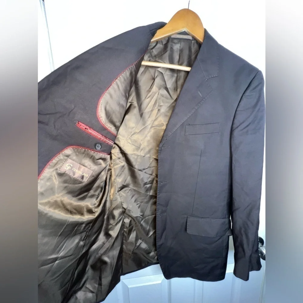 Cracka. Jack CJ Men’s 48 Super 120’s Coffee Brown Rayon Sport Coat Blazer Jacket